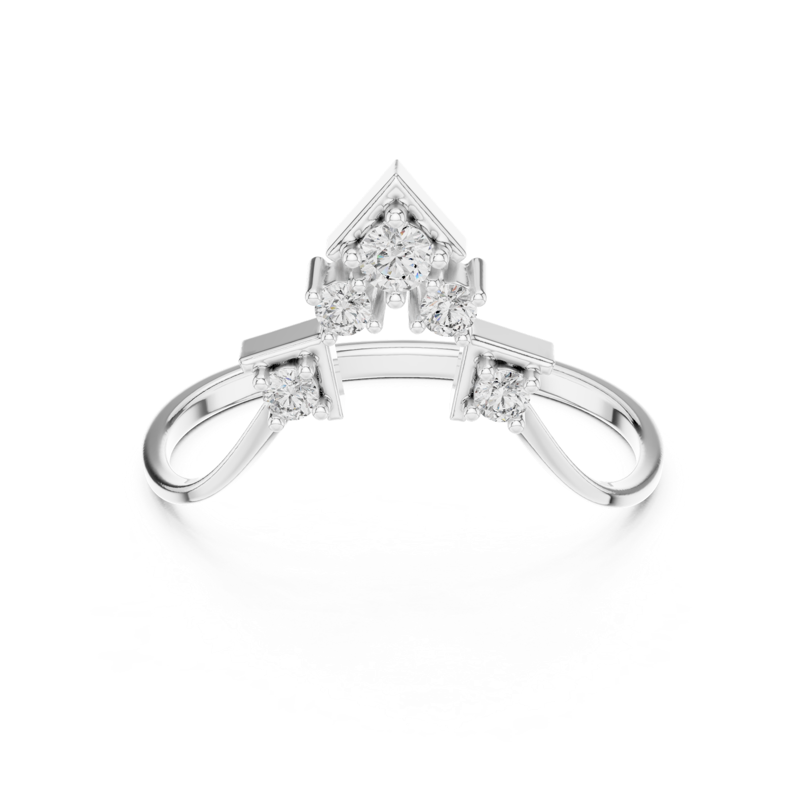 Gold Ring 1 (171), White Gold, view 4