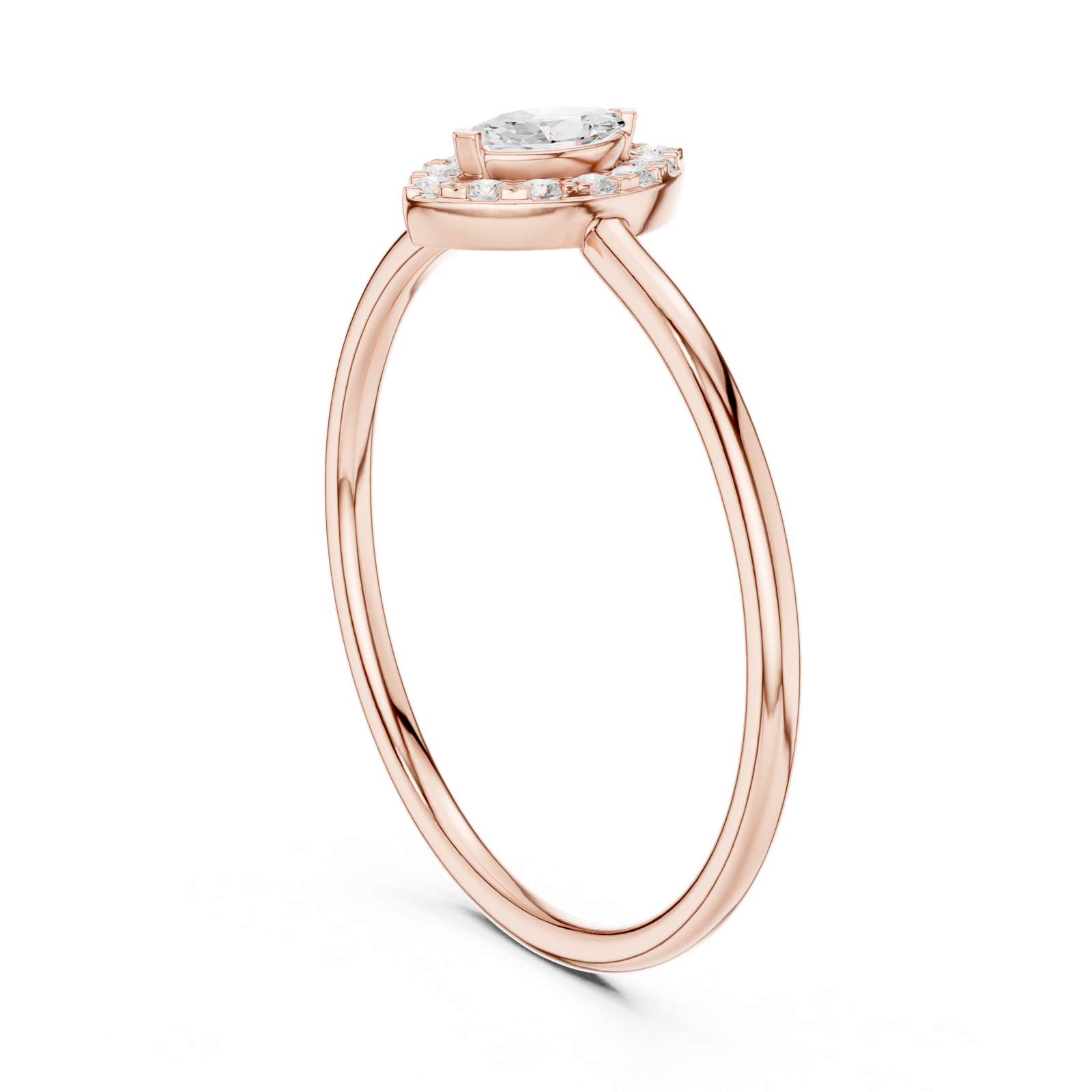 Gold Ring HLR-204, Rose Gold