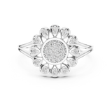 Gold Ring DR-6295, White Gold