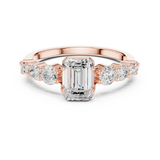 Gold Ring DDLR-1068, Rose Gold, view 4