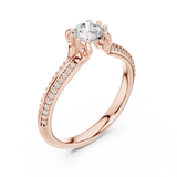 Gold Ring LR-0331, Rose Gold, view 2