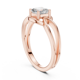 Gold Ring DDLR-499, Rose Gold, view 1