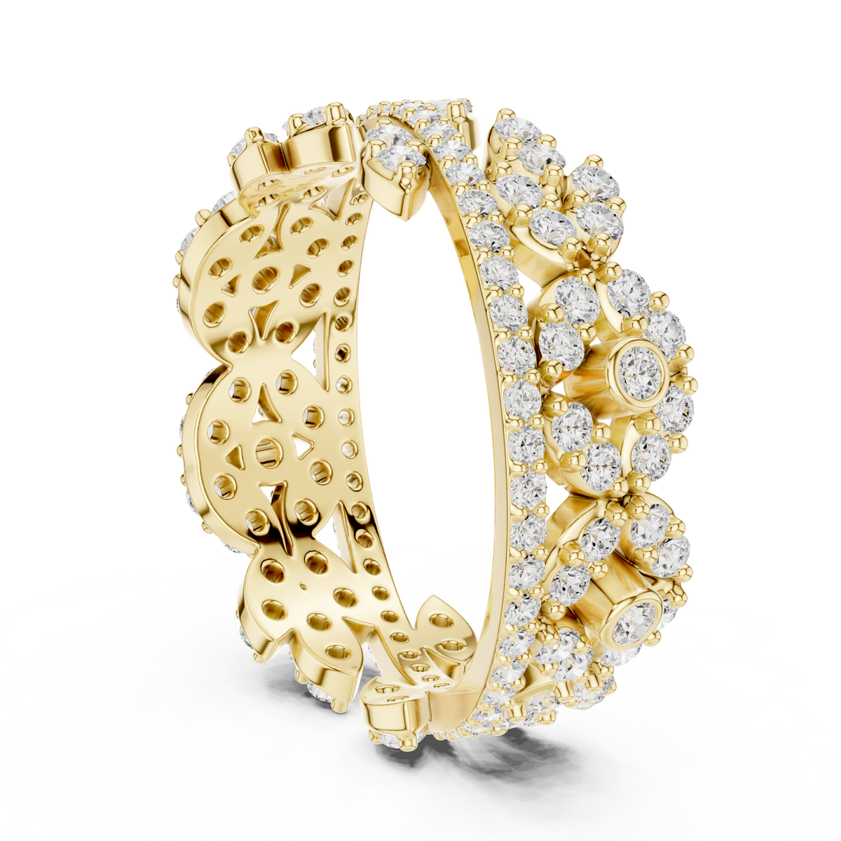 Gold Ring r45, Yellow Gold, view 1