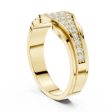 Gold Ring DDLR-456, Yellow Gold, view 1