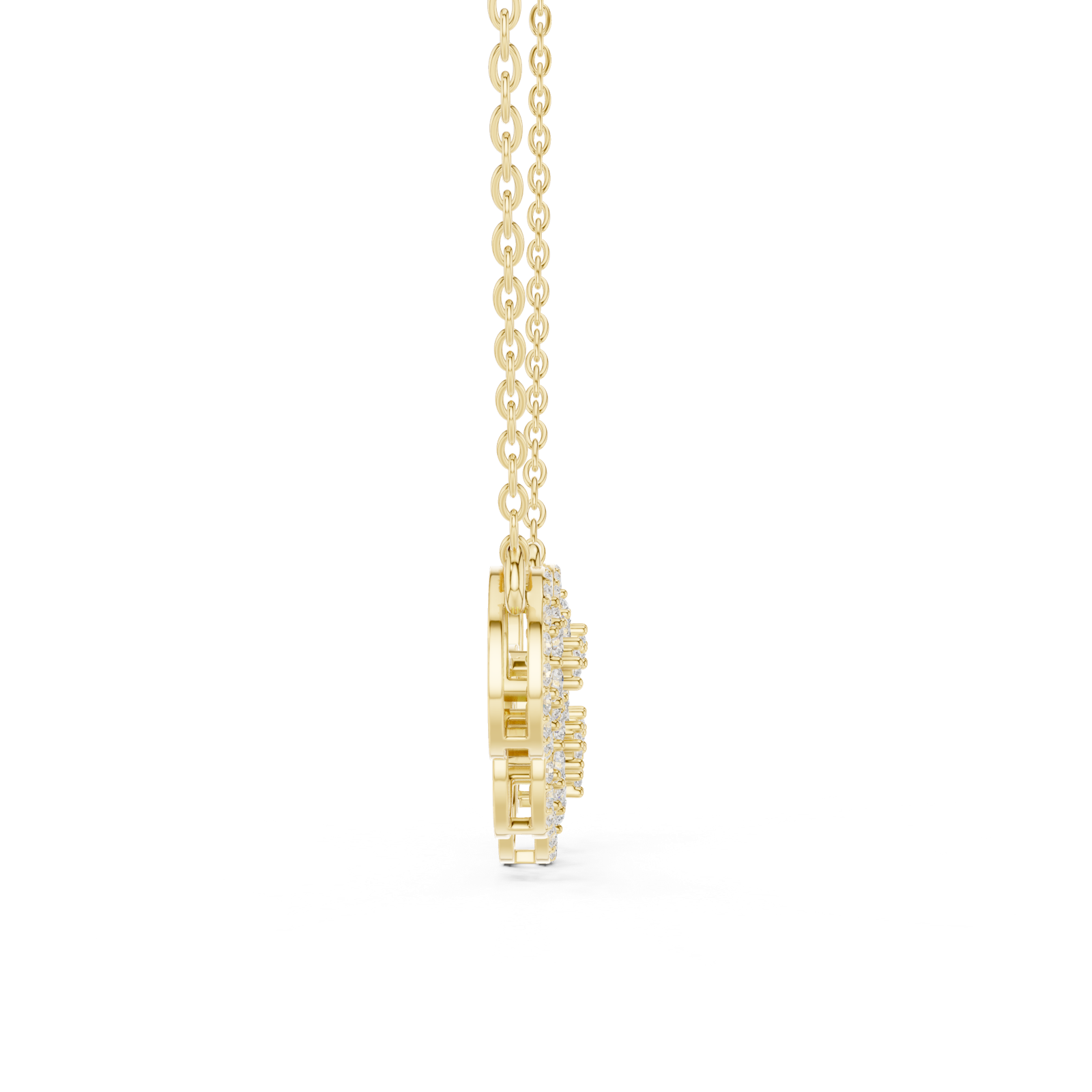 Gold Necklace ALJPD-498, Yellow Gold