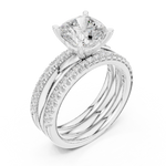 Gold Ring DDLR-302, White Gold, view 2