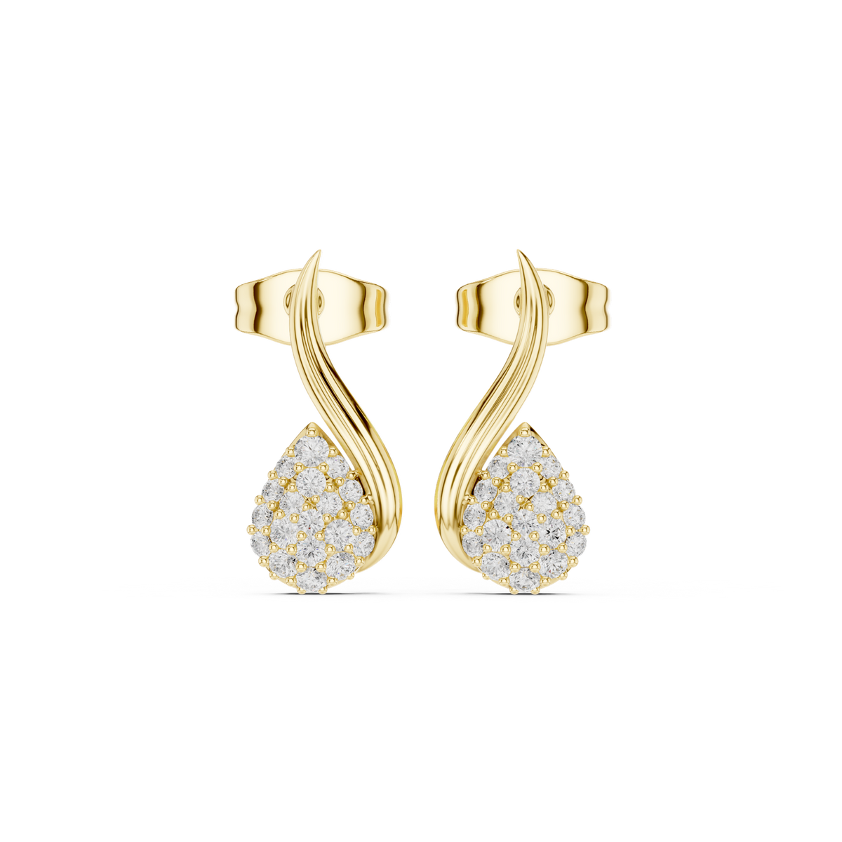 Gold Earrings SBER(10), Yellow Gold