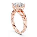 Gold Jewelry L36-7, Princess center stone, Rose Gold, view 1