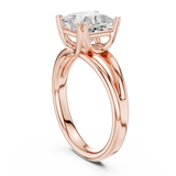 Gold Jewelry L36-7, Princess center stone, Rose Gold, view 1