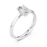 Gold Ring DDLR-573, White Gold, view 2