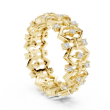 Gold Ring R29, Yellow Gold, view 1