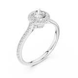 Gold Ring LR-0242, White Gold, view 2