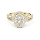 Gold Ring DDLR-758, Yellow Gold, view 4