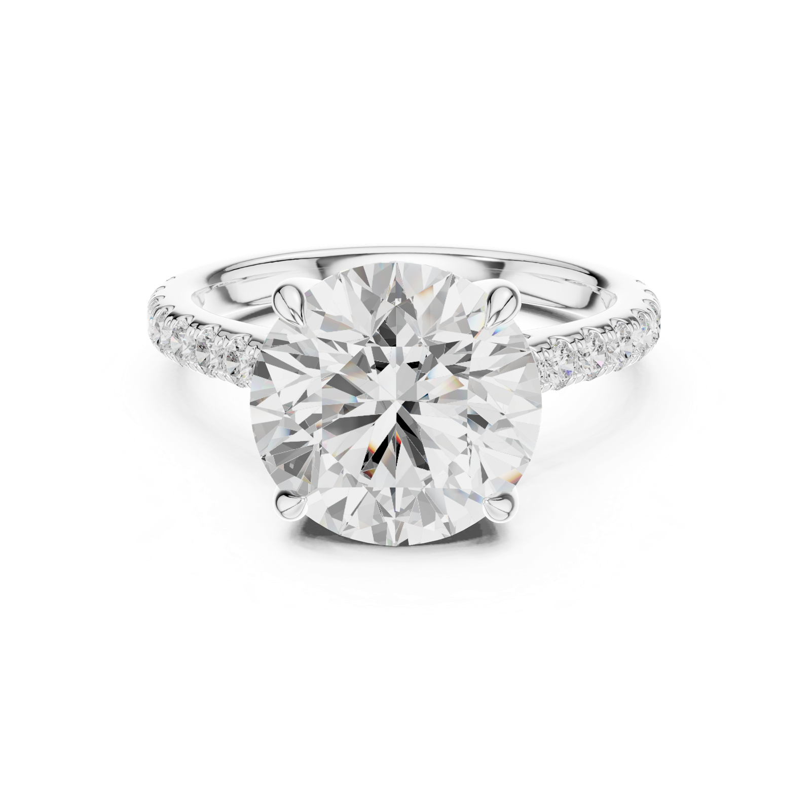 Gold Ring DDLR-1030, White Gold, view 4