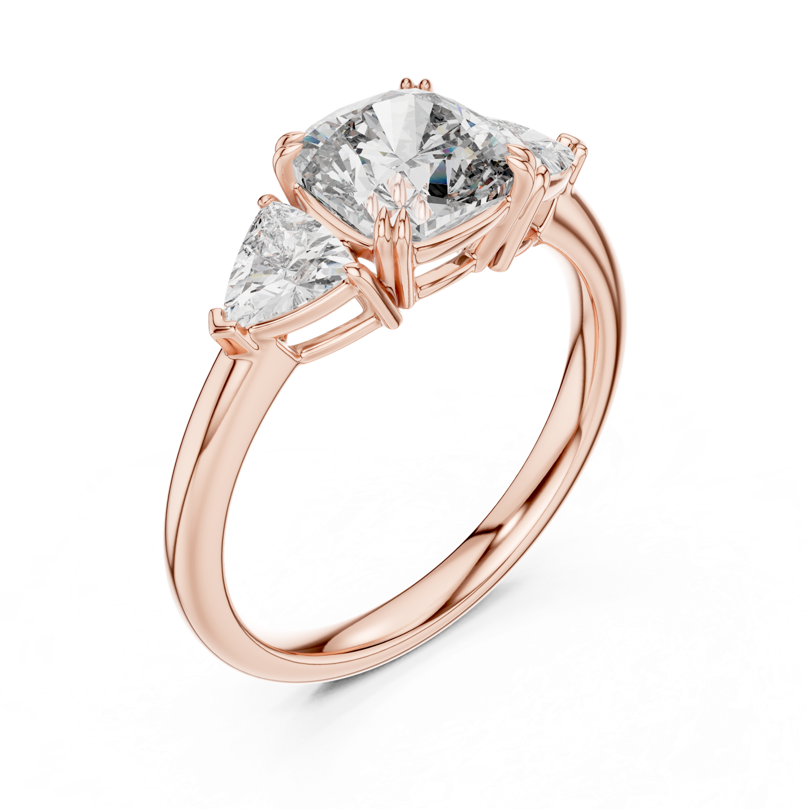 Gold Ring DDLR-034, Rose Gold, view 2