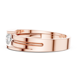 Gold Ring HLR-05 3MM, Rose Gold, view 3