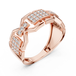 Gold Ring LR-01 (51), Rose Gold, view 2