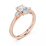 Gold Ring DDLR-725, Rose Gold, view 2
