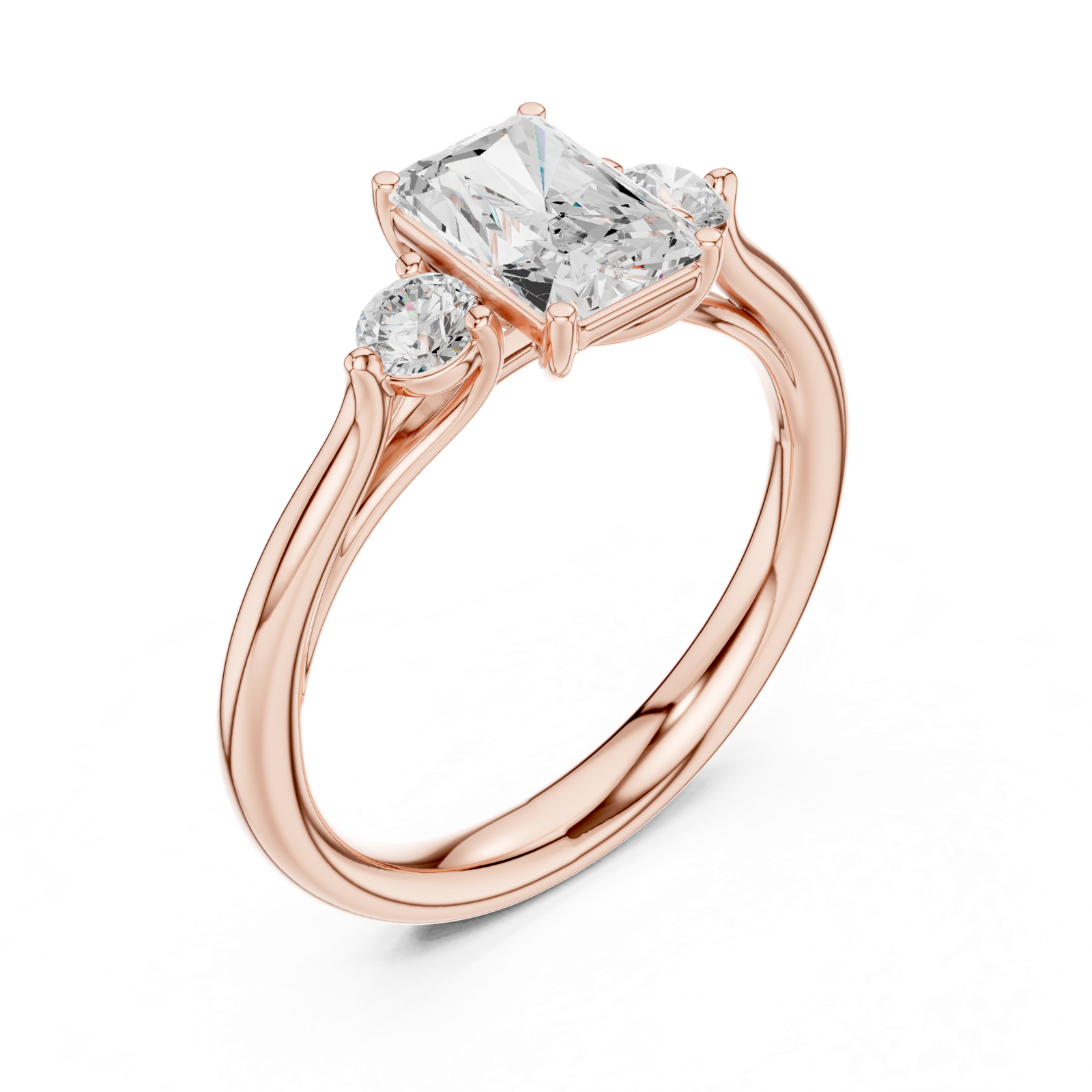 Gold Ring DDLR-725, Rose Gold, view 2