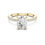 Gold Ring DDLR-888, Yellow Gold, view 4