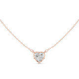 Gold Jewelry, Heart center stone, Rose Gold, view 4