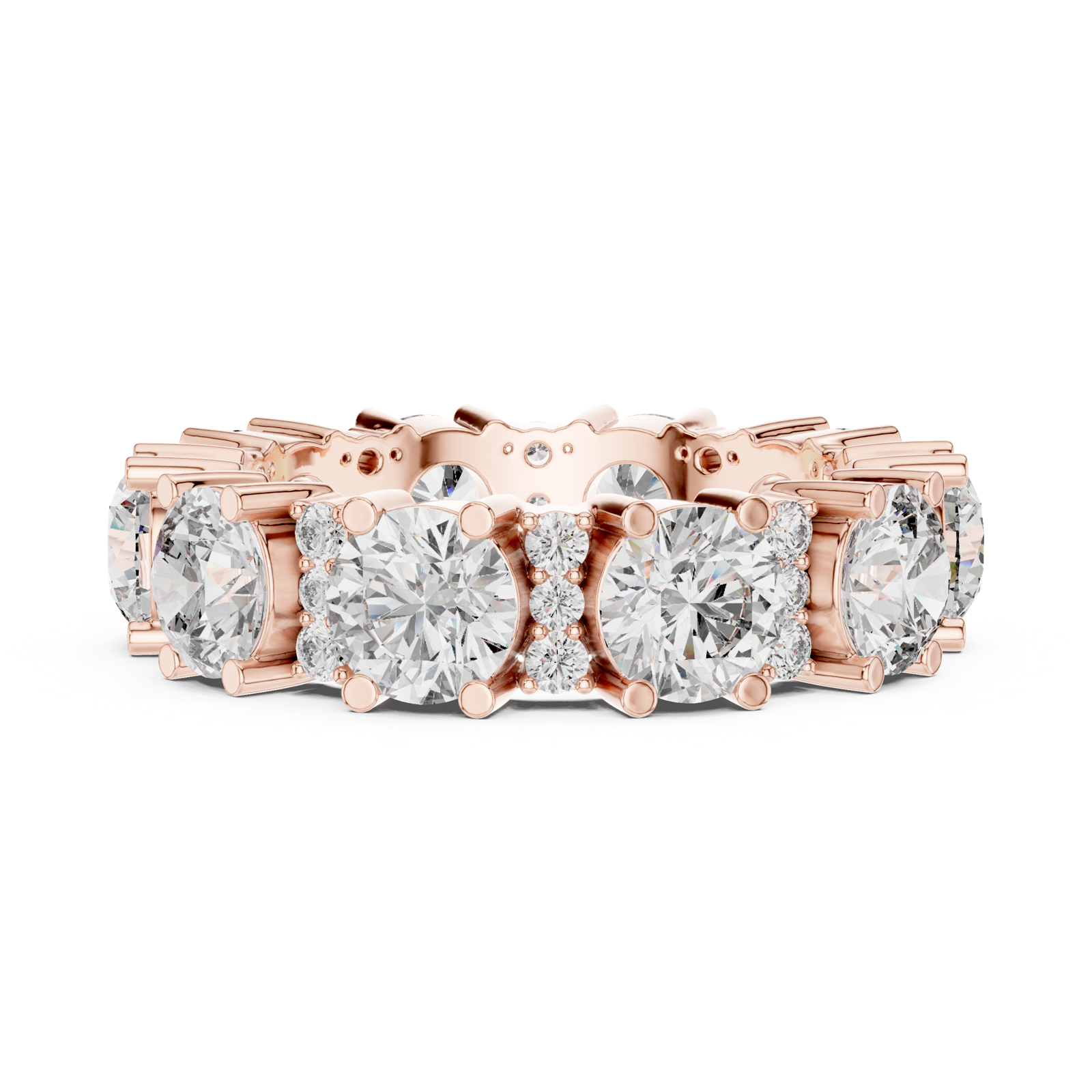 Gold Ring DDLR-232, Rose Gold, view 3
