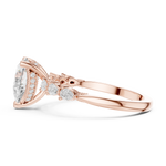 Gold Ring DDLR-1006, Rose Gold, view 3