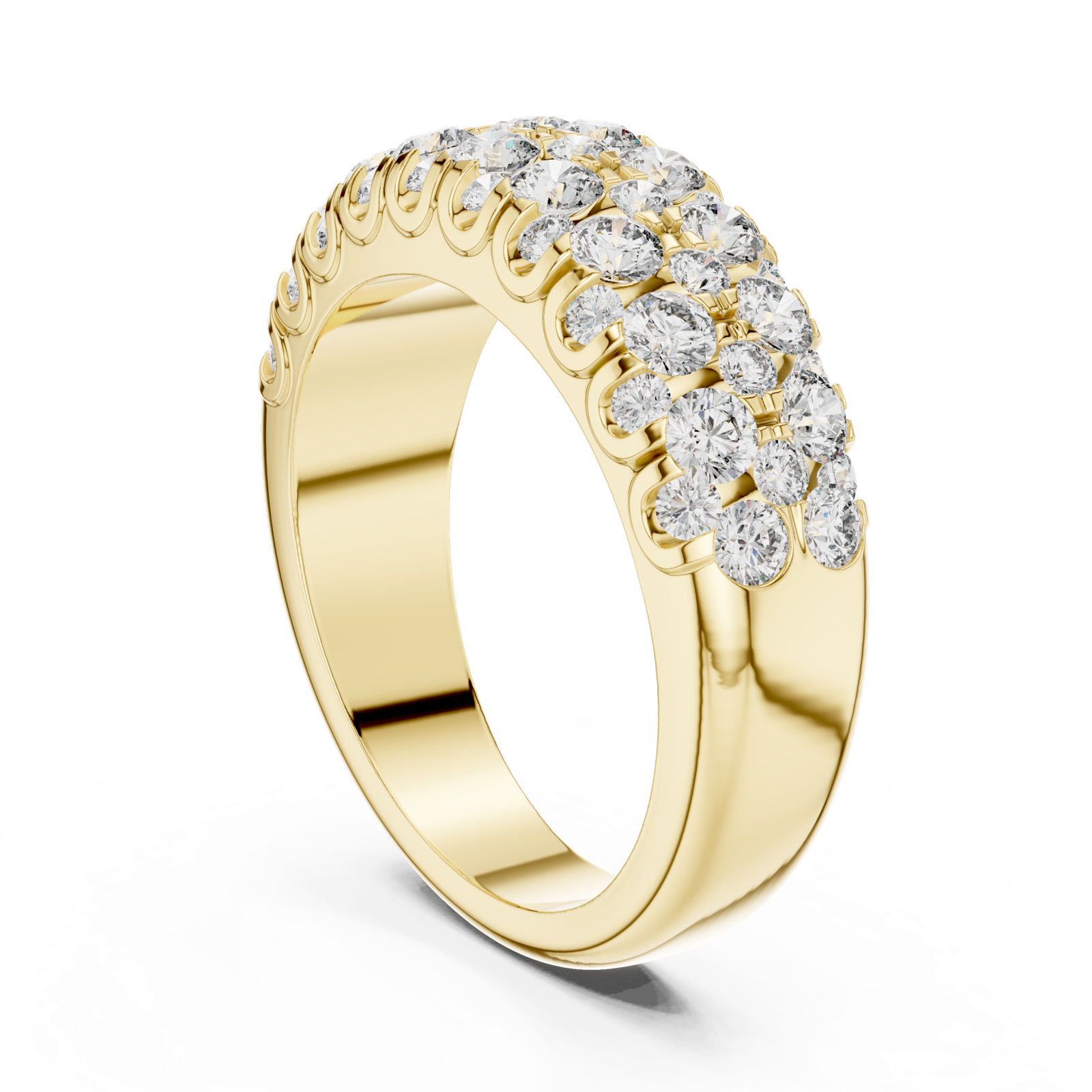 Gold Ring L03-01, Yellow Gold, view 1