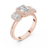 Gold Ring DDLR-1067, Rose Gold, view 2