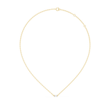 14K Solid Gold Lab Diamond Solitaire Pendant Necklace, Yellow Gold, view 1