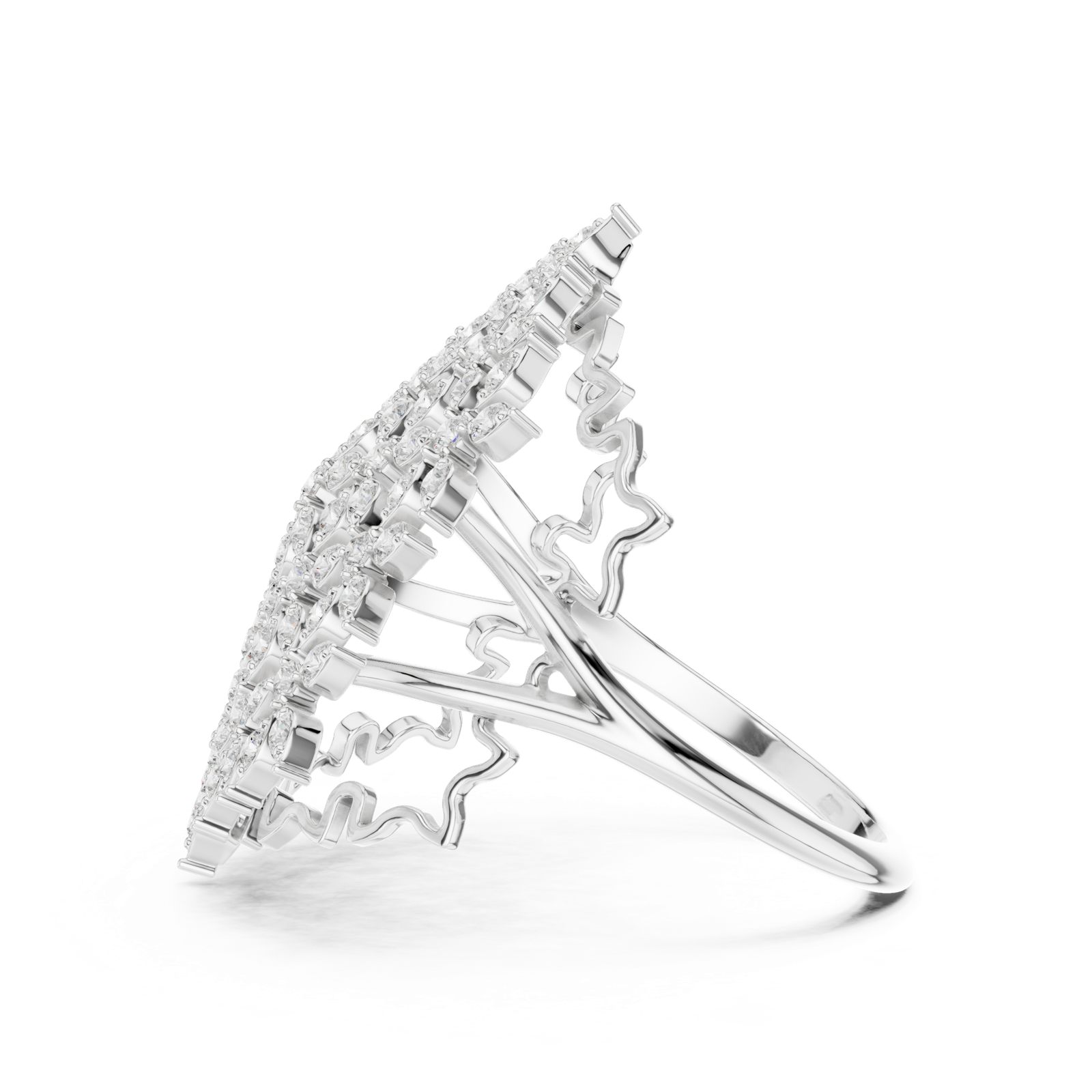 Gold Ring SBWR(47), White Gold, view 3