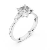 Gold Ring 00001L (34), White Gold, view 2