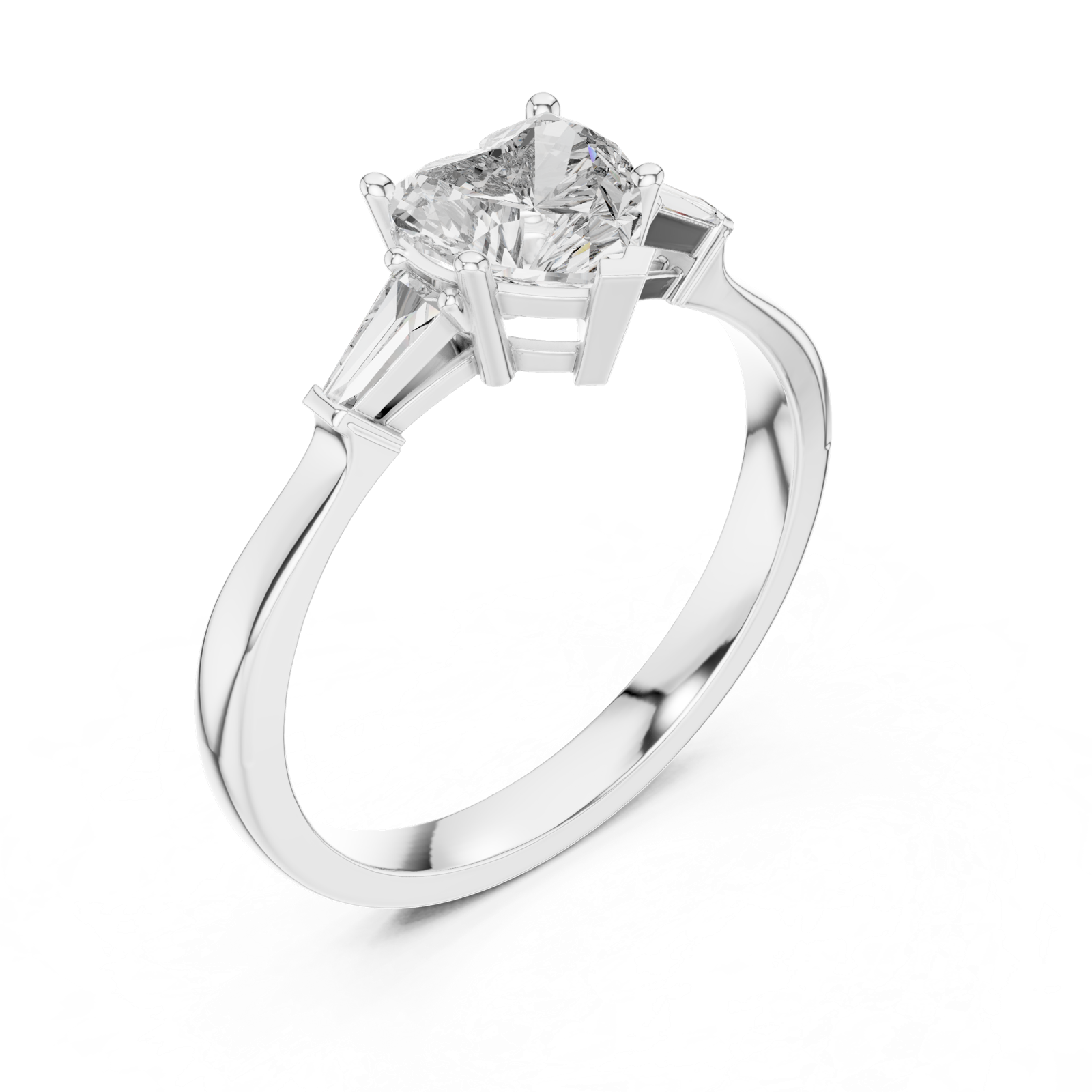 Gold Ring 00001L (34), White Gold, view 2