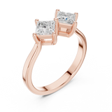Gold Ring DDLR-490, Rose Gold, view 2