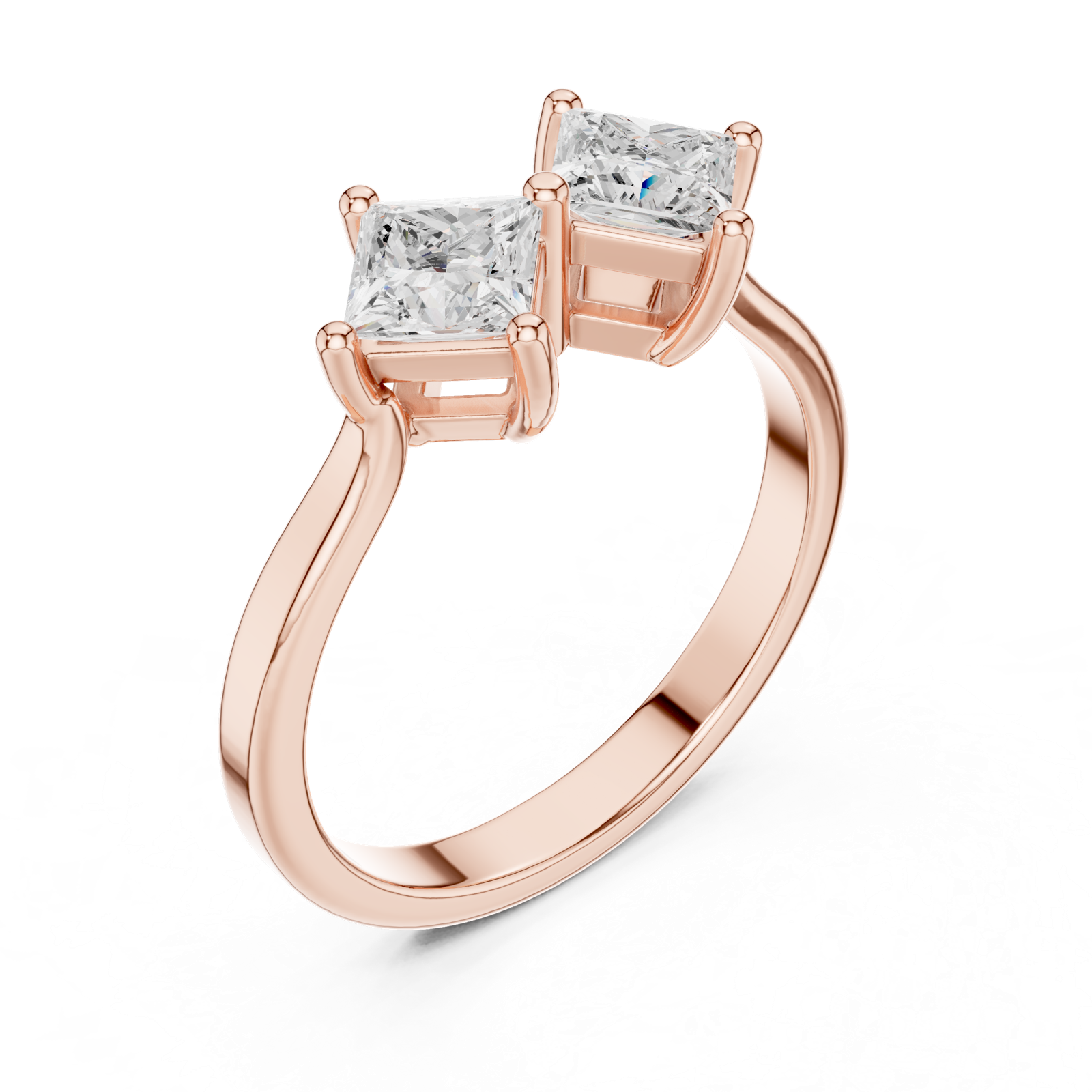 Gold Ring DDLR-490, Rose Gold, view 2