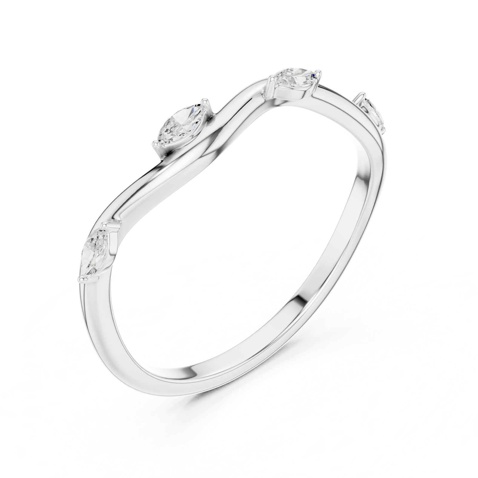 Gold Ring SBWR(3), White Gold, view 2