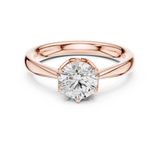 Gold Ring DDLR-561, Rose Gold, view 4