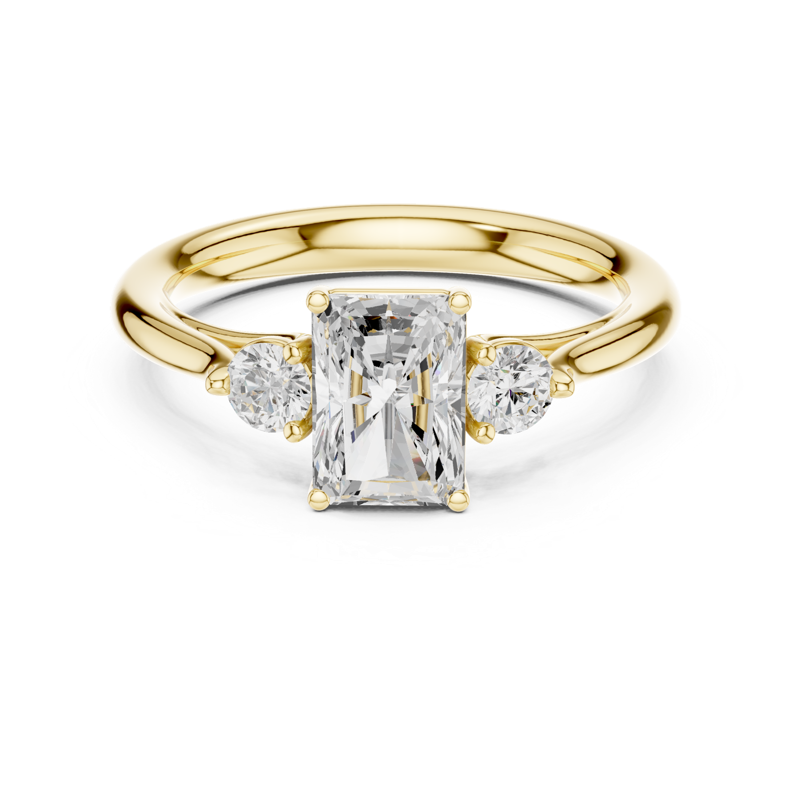 Gold Ring DDLR-725, Yellow Gold, view 4