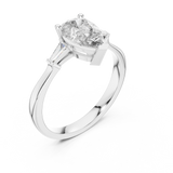 Gold Ring 00001L (33), White Gold, view 2