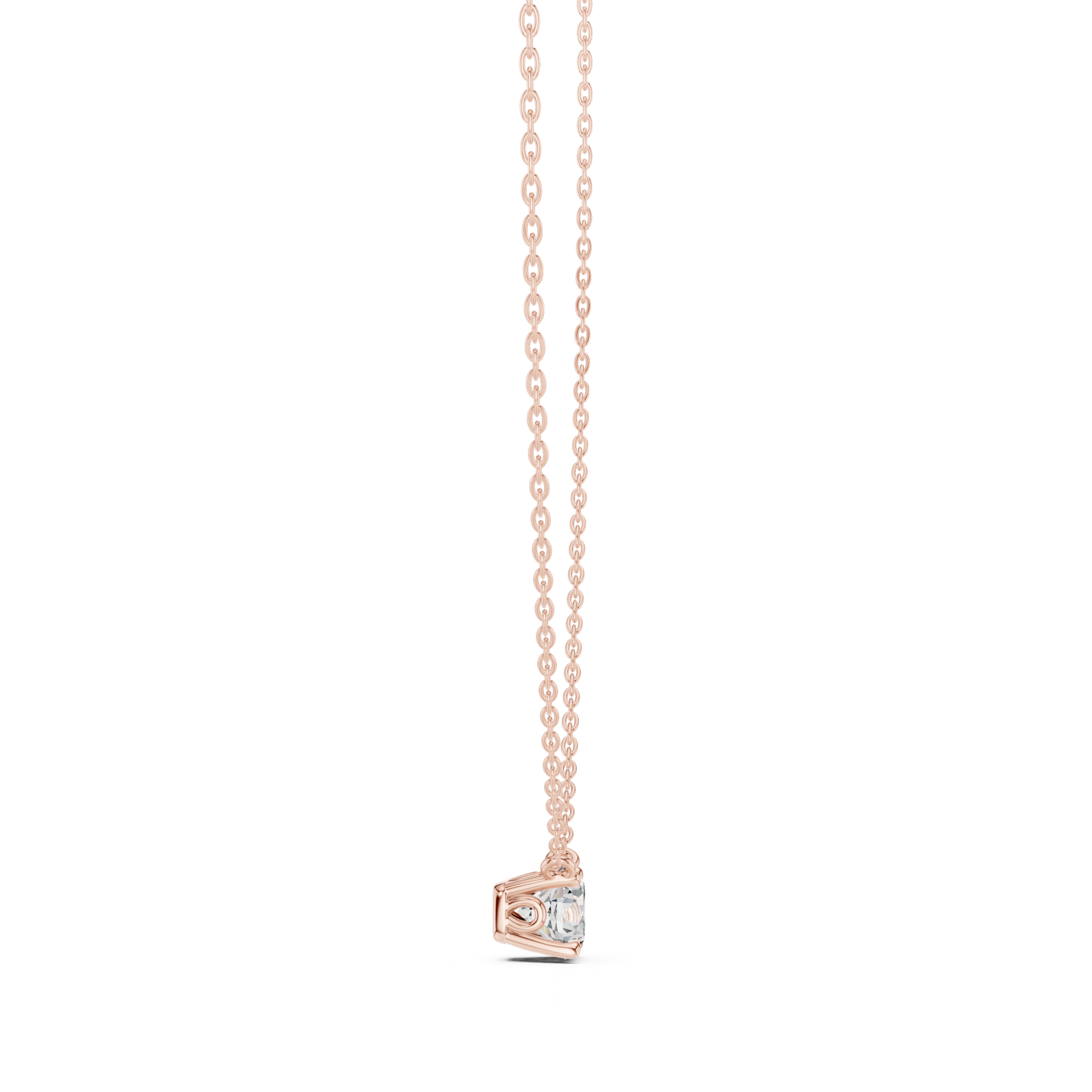 Gold Pendant GPD-0043, Rose Gold, view 3