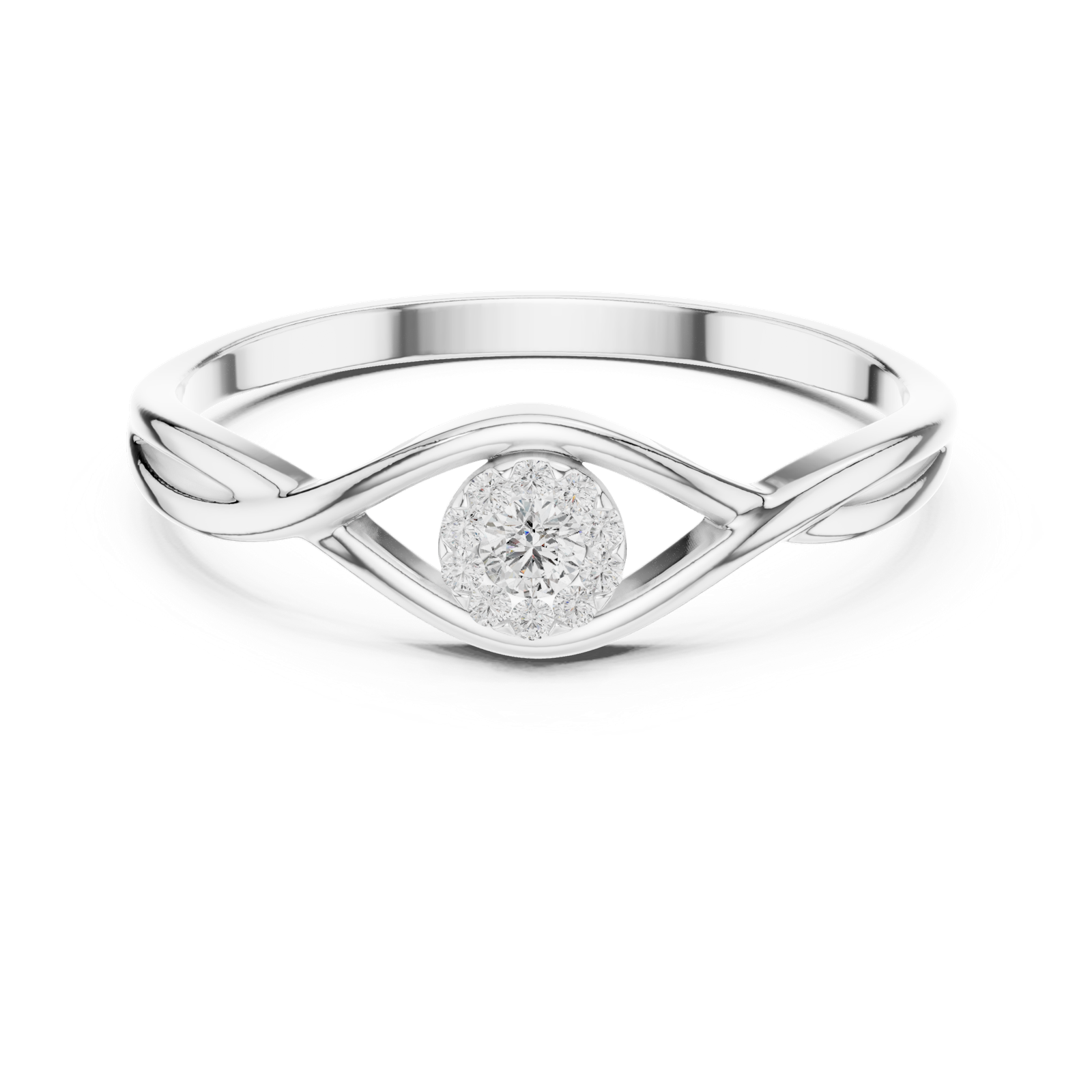 Gold Ring 1 (168), White Gold, view 4
