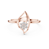 Gold Ring DR-6249, Rose Gold, view 4