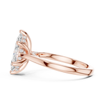 Gold Ring DDLR-985, Rose Gold, view 3