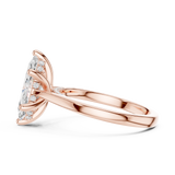 Gold Ring DDLR-985, Rose Gold, view 3