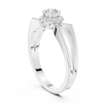 Gold Ring DDLR-837, White Gold, view 1