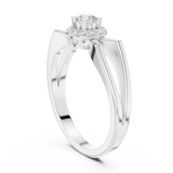 Gold Ring DDLR-837, White Gold, view 1