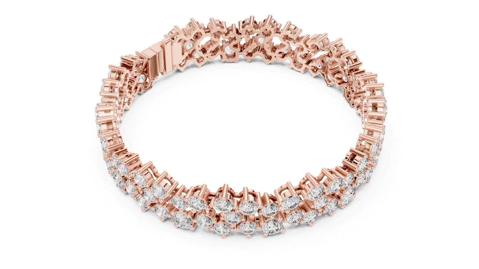 Gold Bracelet GLBR-0019, Rose Gold, view 2