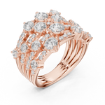 Gold Ring DDLR-866, Rose Gold, view 2
