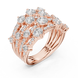 Gold Ring DDLR-866, Rose Gold, view 2