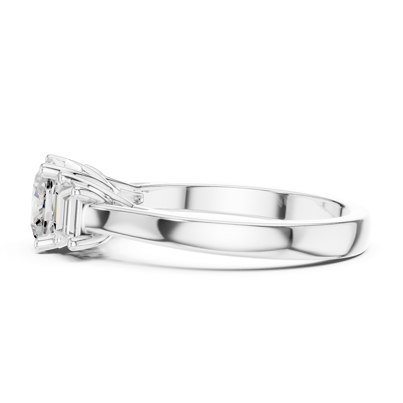 Gold Ring DDLR-265, White Gold, view 3